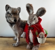 Riding Hood Rabbit with wolf