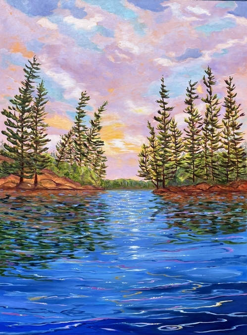 When the Sun Comes Out 40" h x 30" w