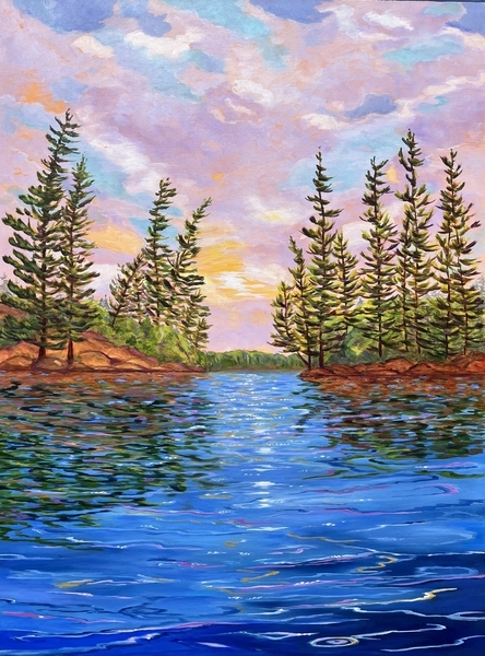 When the Sun Comes Out 40" h x 30" w
