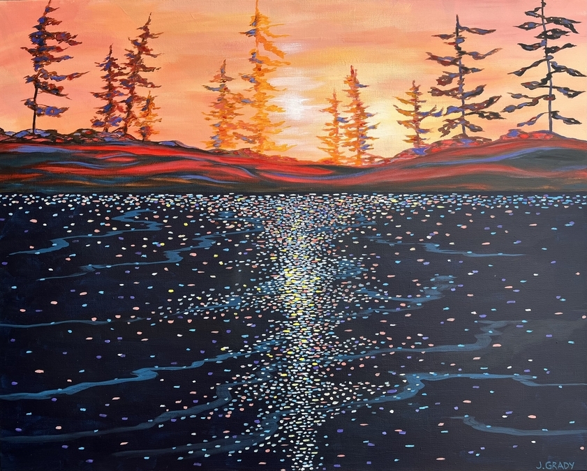 Sparkling Twilight 24" h x 30" w