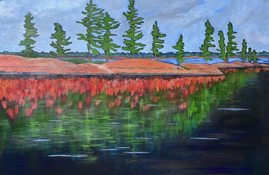 Smooth as Glass 24" h x 36" w
