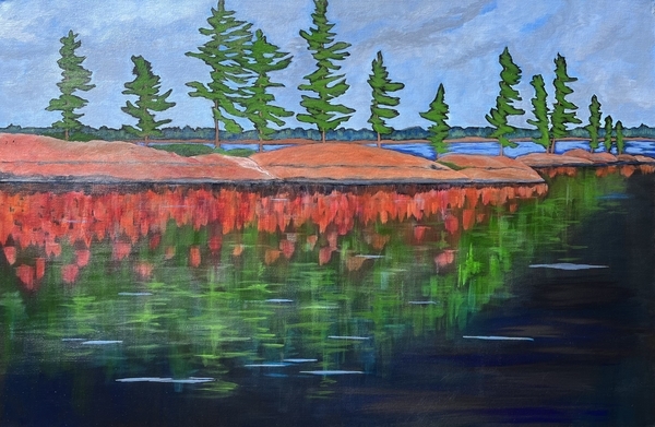 Smooth as Glass 24" h x 36" w