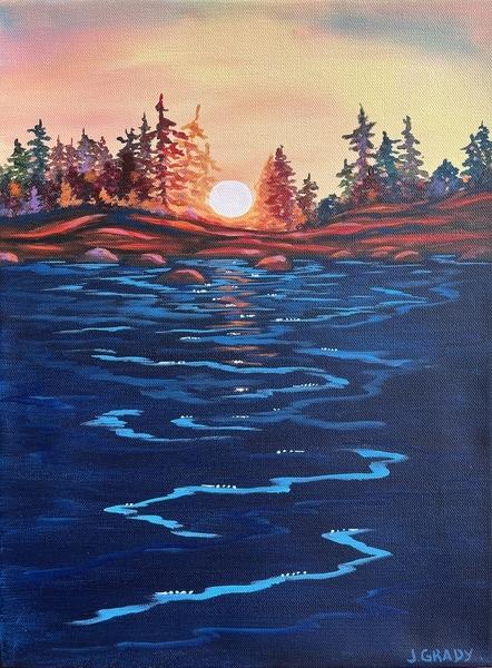 Last Light 16" h x 12 " w