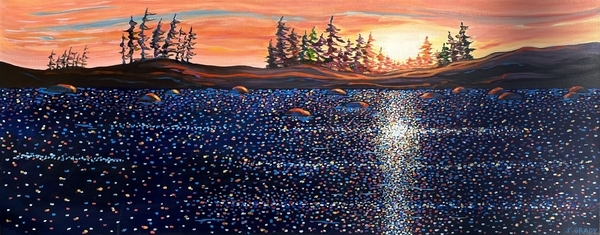 A Shower of Sparkles 16" h x 40" w