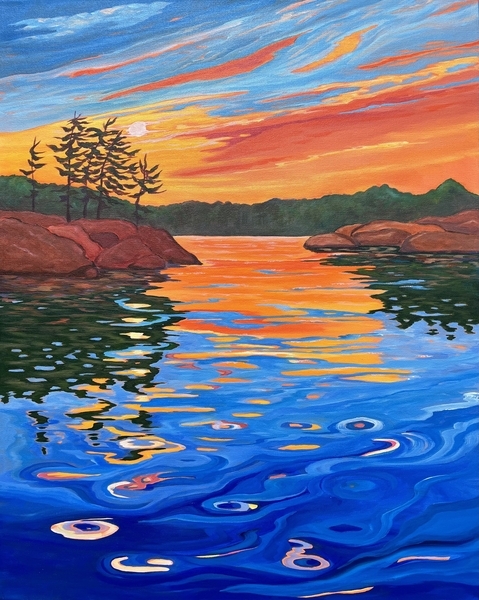 Allure of Summer 30" h x 24" w