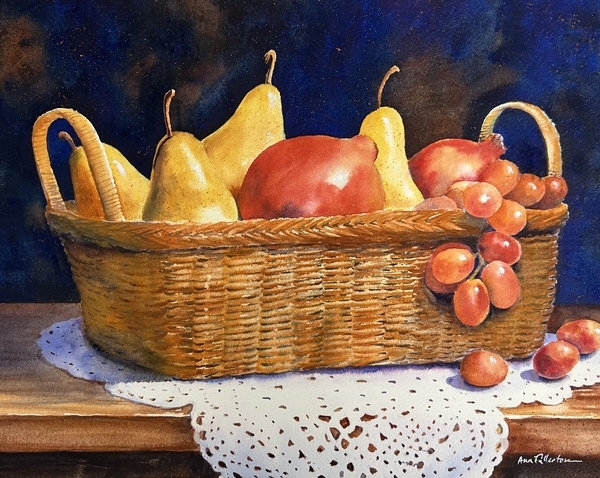 Pomegranates, Pears & Grapes